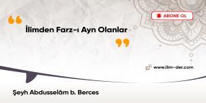 İlimden Farz-ı Ayn Olanlar